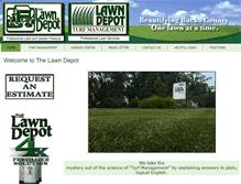 Tablet Screenshot of lawndepotinc.com